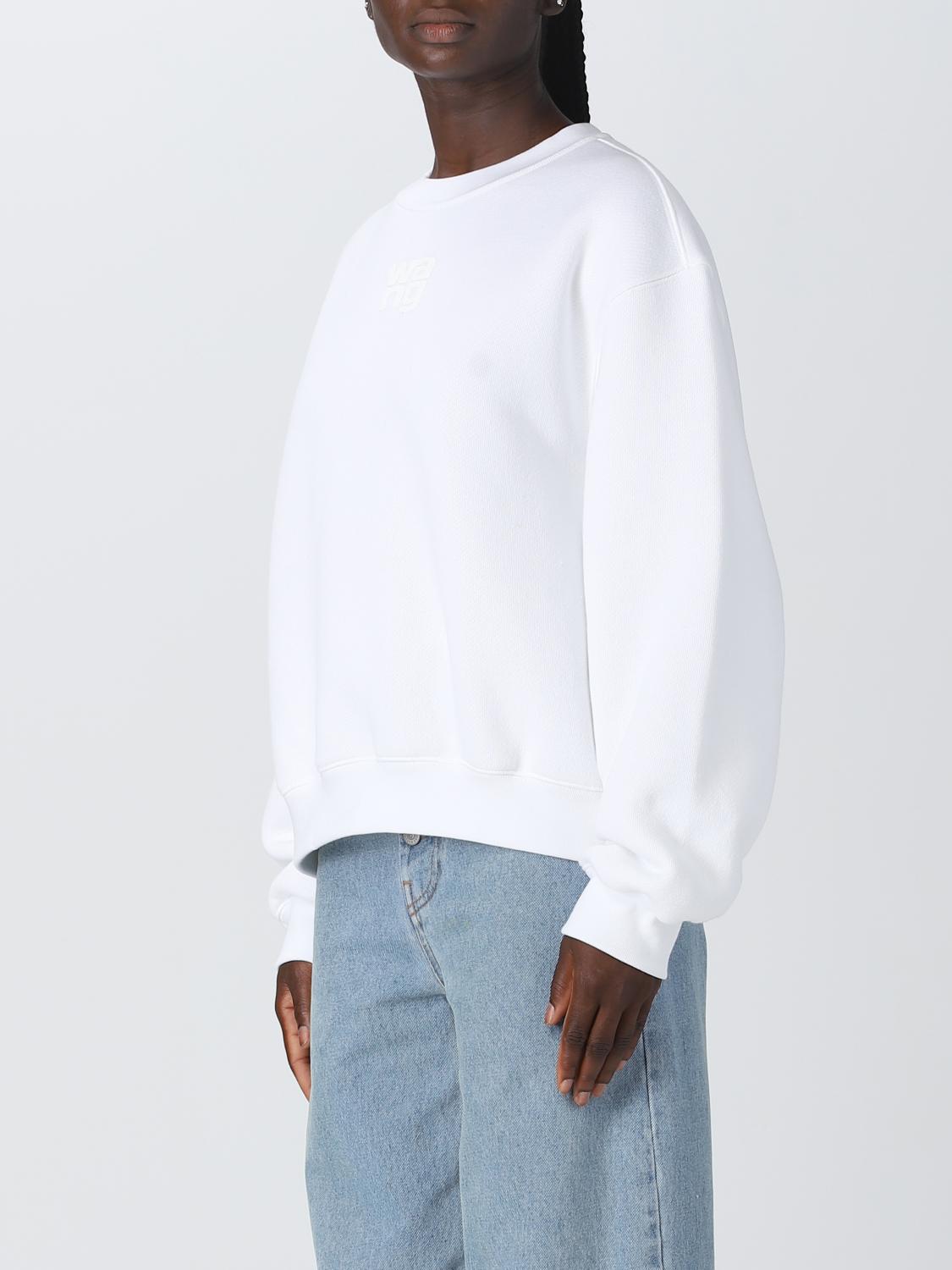 Alexander Wang sweatshirt in stretch cotton - White | 4CC3221360