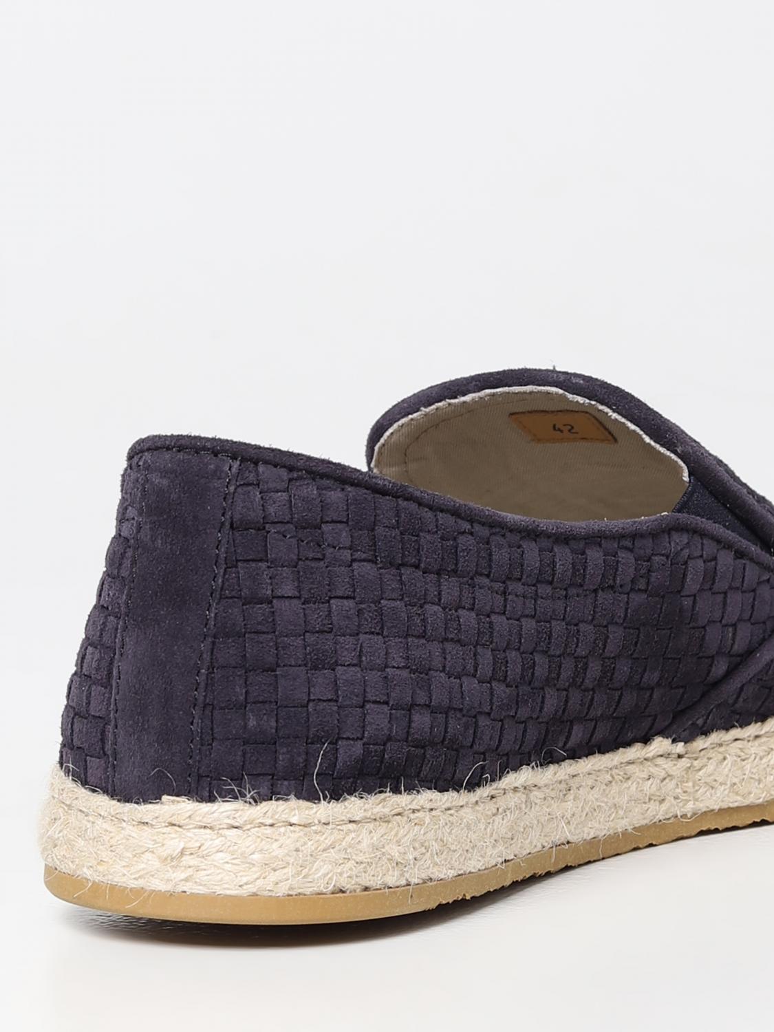 BRUNELLO CUCINELLI LOAFERS: Brunello Cucinelli moccasins in woven leather, Blue - Img 3