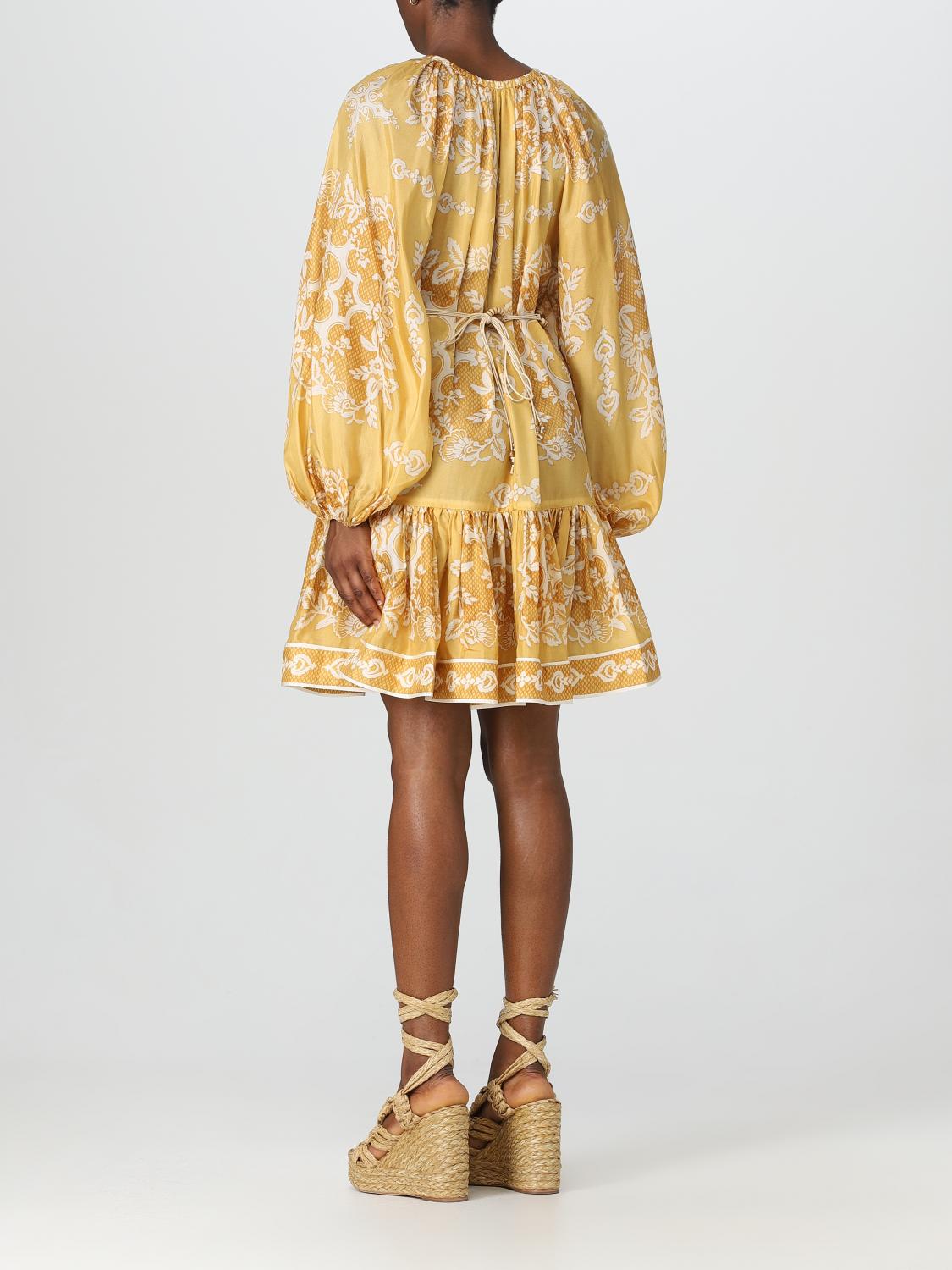slim fit dress slacks Zimmermann Aliane Terry Towel Dress Mustard Mtd