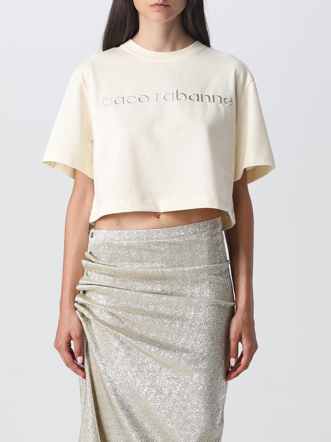 RABANNE: T-shirt woman Paco Nude Rabanne t-shirt