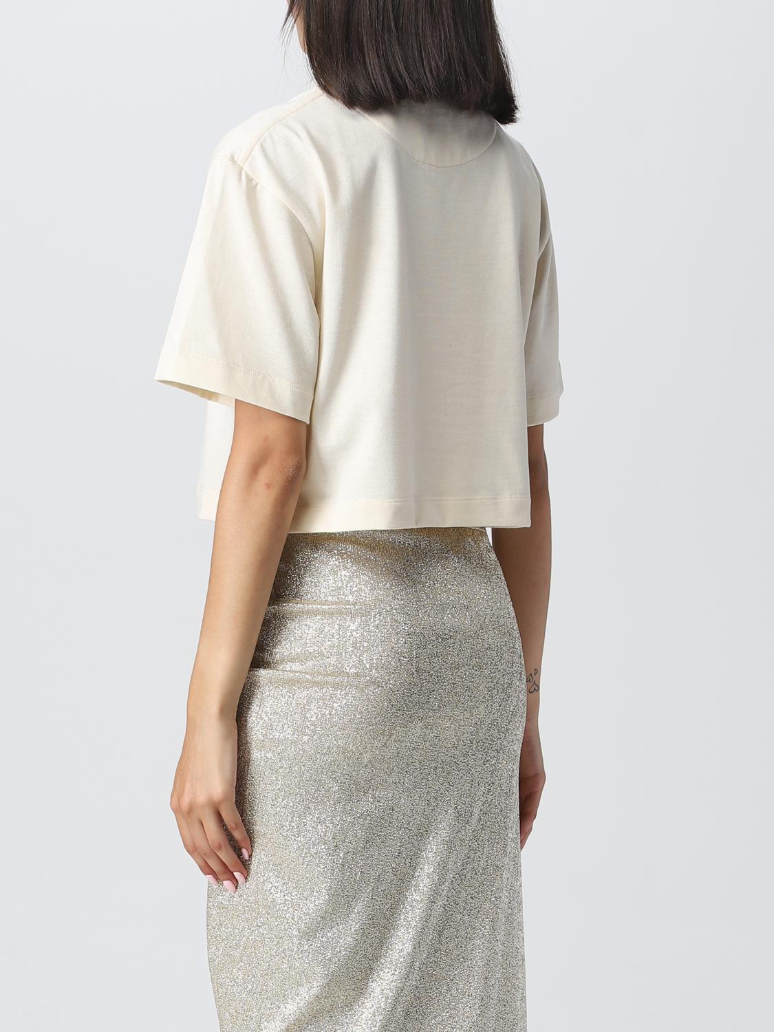 RABANNE: T-shirt woman Paco - Nude | Rabanne t-shirt