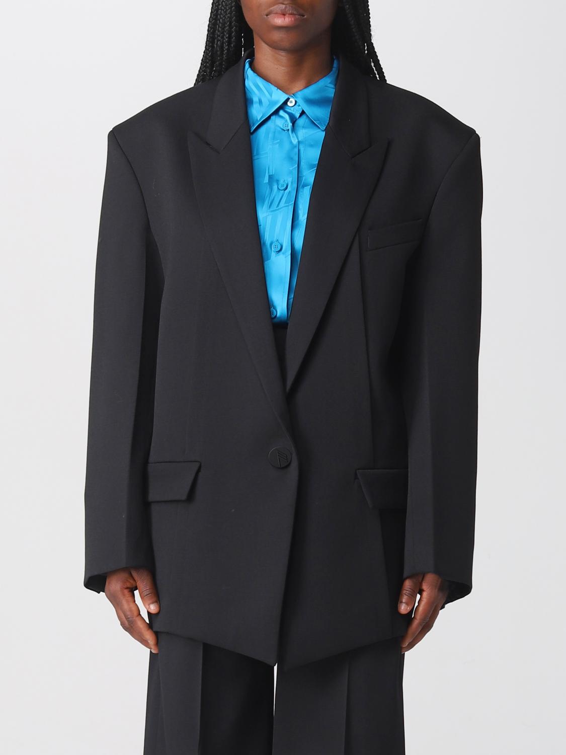 THE ATTICO: Blazer woman Black The Attico blazer 236WCG46W041