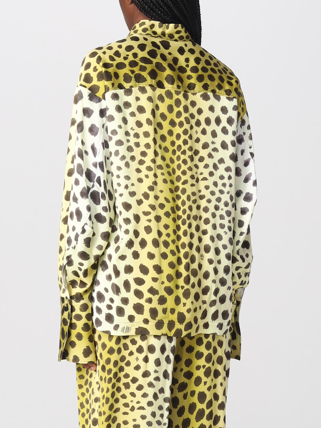THE ATTICO CAMISA: Camisa mujer The Attico, Amarillo - Img 3