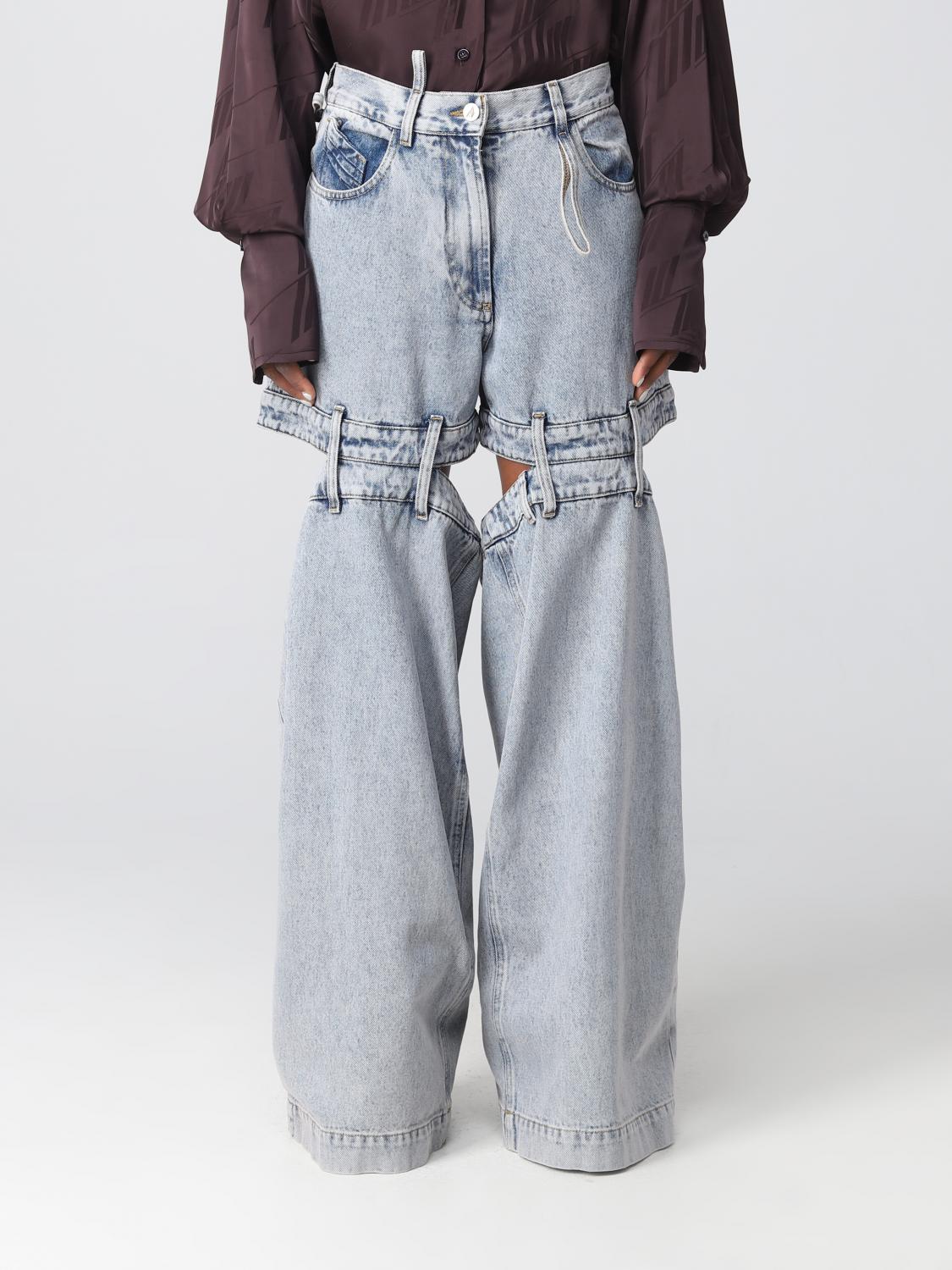 デニム・ジーパン THE ATTICO Woman Jeans Denim 250WCP00214DDD085AA 024 THE ATTICO: jeans in denim - Blue | The Attico jeans