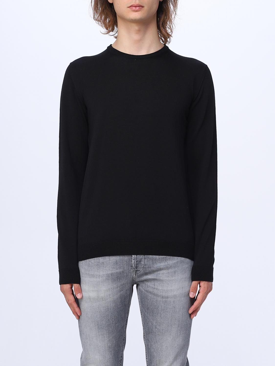 ROBERTO COLLINA PULL: Pull homme Roberto Collina, Noir - Img 1