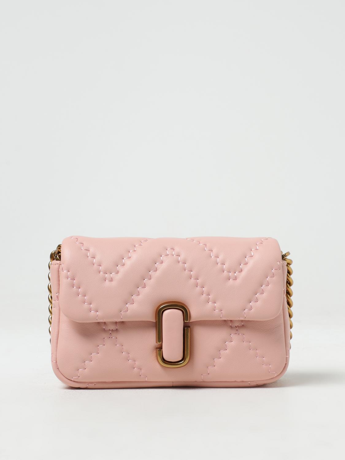 MARC JACOBS BORSA MINI: Borsa Marc Jacobs in nappa trapuntata, Rosa - Img 1