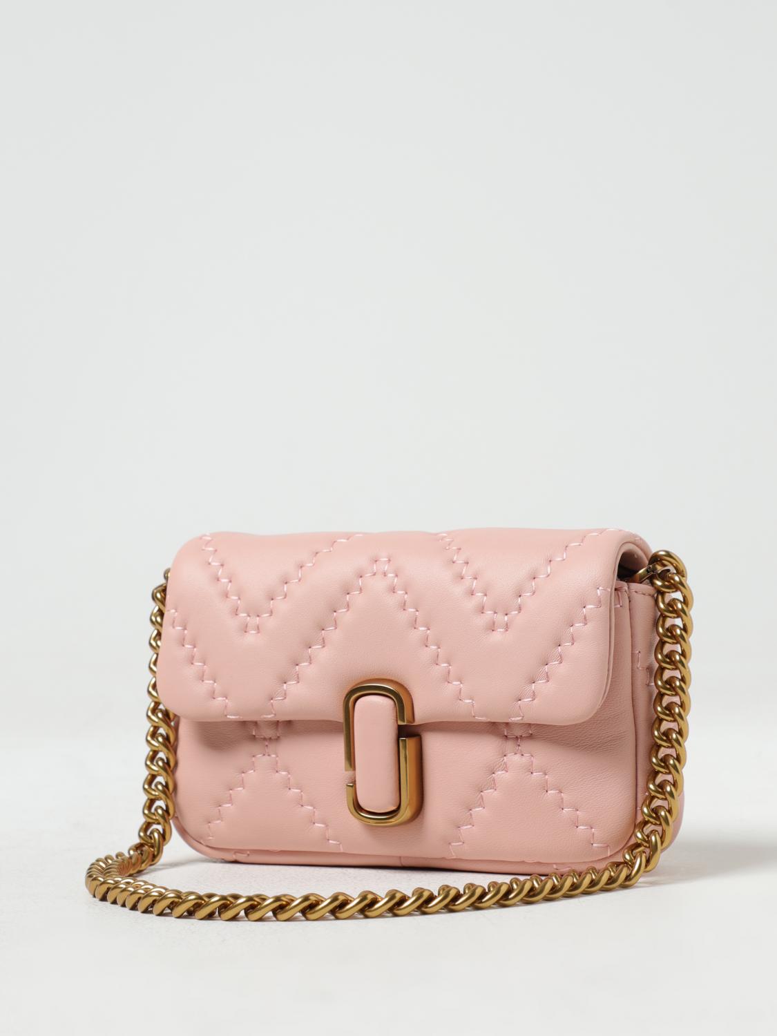 MARC JACOBS BORSA MINI: Borsa Marc Jacobs in nappa trapuntata, Rosa - Img 3