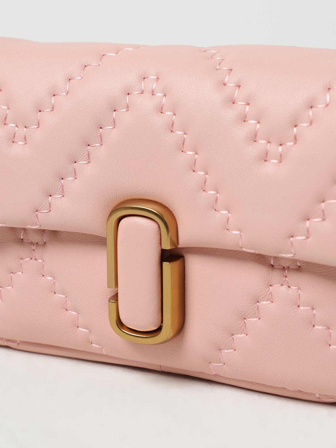 MARC JACOBS BORSA MINI: Borsa Marc Jacobs in nappa trapuntata, Rosa - Img 4