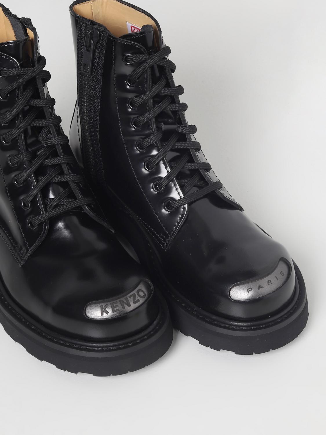 Kenzo フラットショートブーツ レディース - ブラック | FC62BT704L67