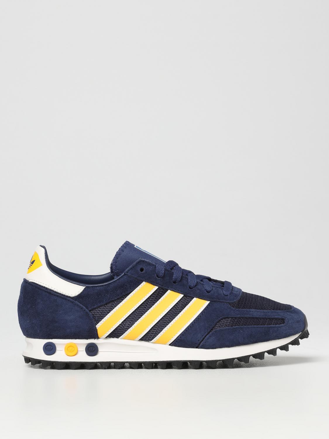 ADIDAS ORIGINALS Sneakers La Trainer S in camoscio e mesh Blue Sneakers Adidas Originals ID4632 online su GIGLIO.COM