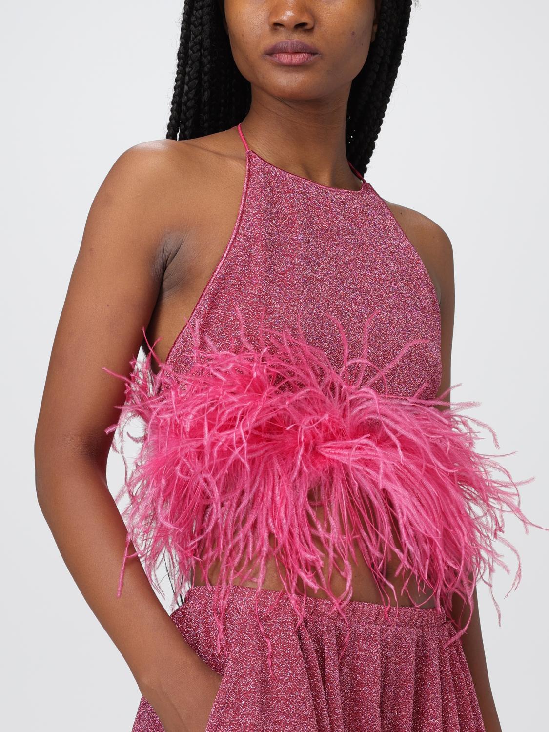 oseree pink dress Lumiere Shade Plumage Mini Dress Lpds250