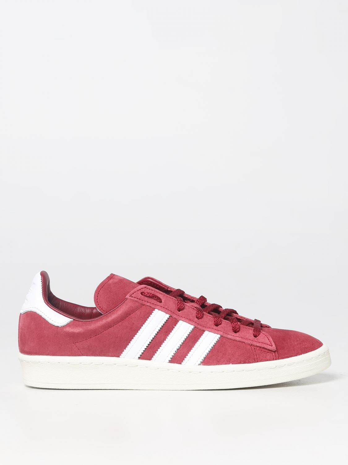 Adidas superstar 80s suede trainers in burgundy best sale