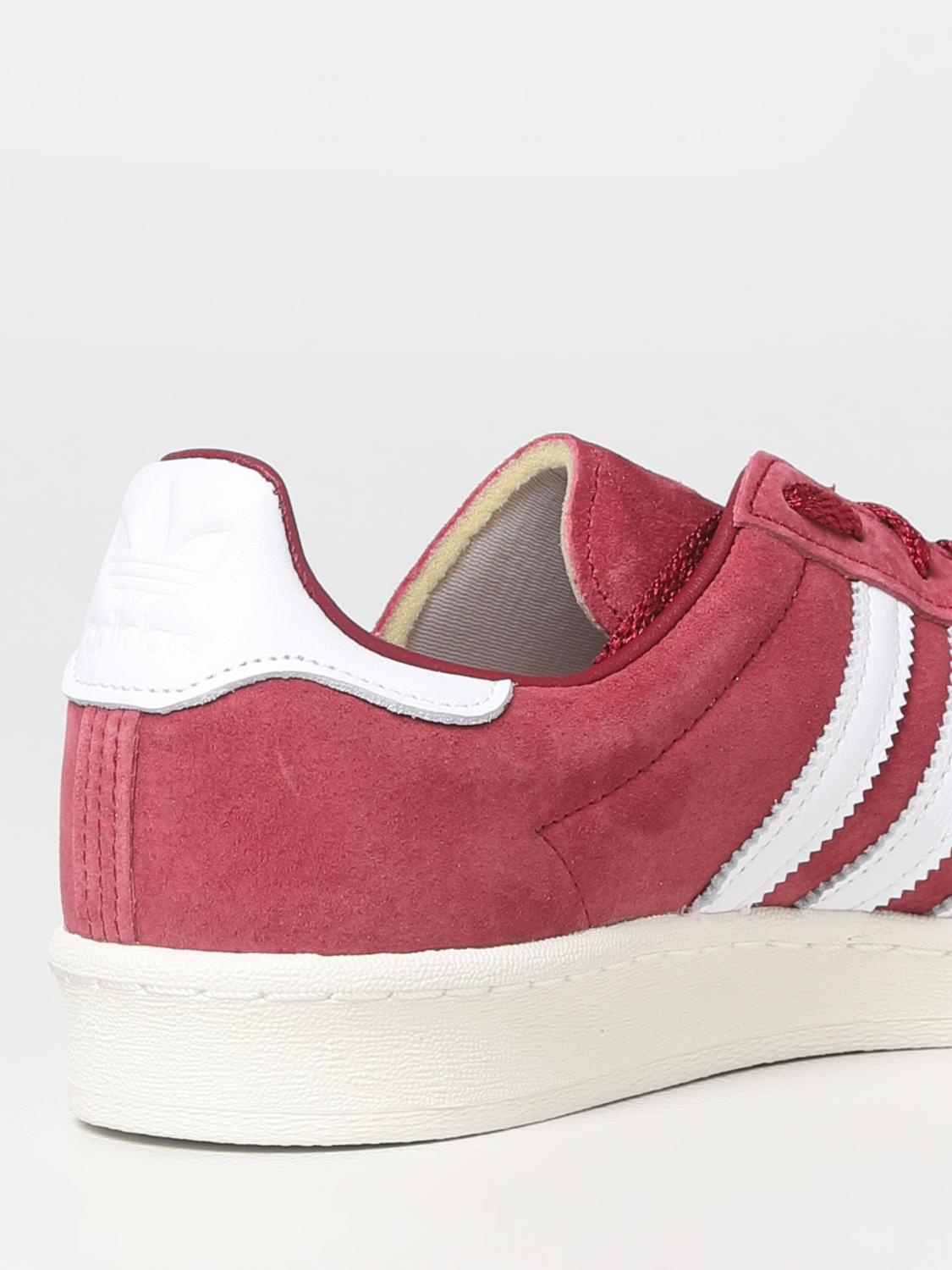 ADIDAS ORIGINALS SNEAKERS: Adidas Originals Campus 80s sneakers in suede, Burgundy - Img 3