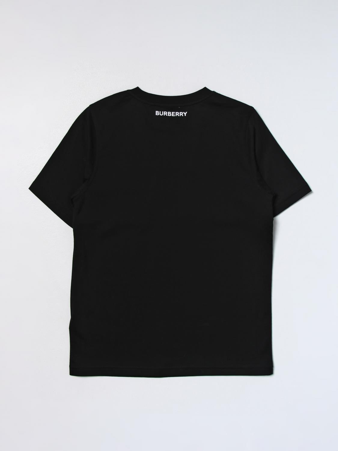 BURBERRY：Tシャツ ボーイ Kids - ブラック | GIGLIO.COMオンラインの
