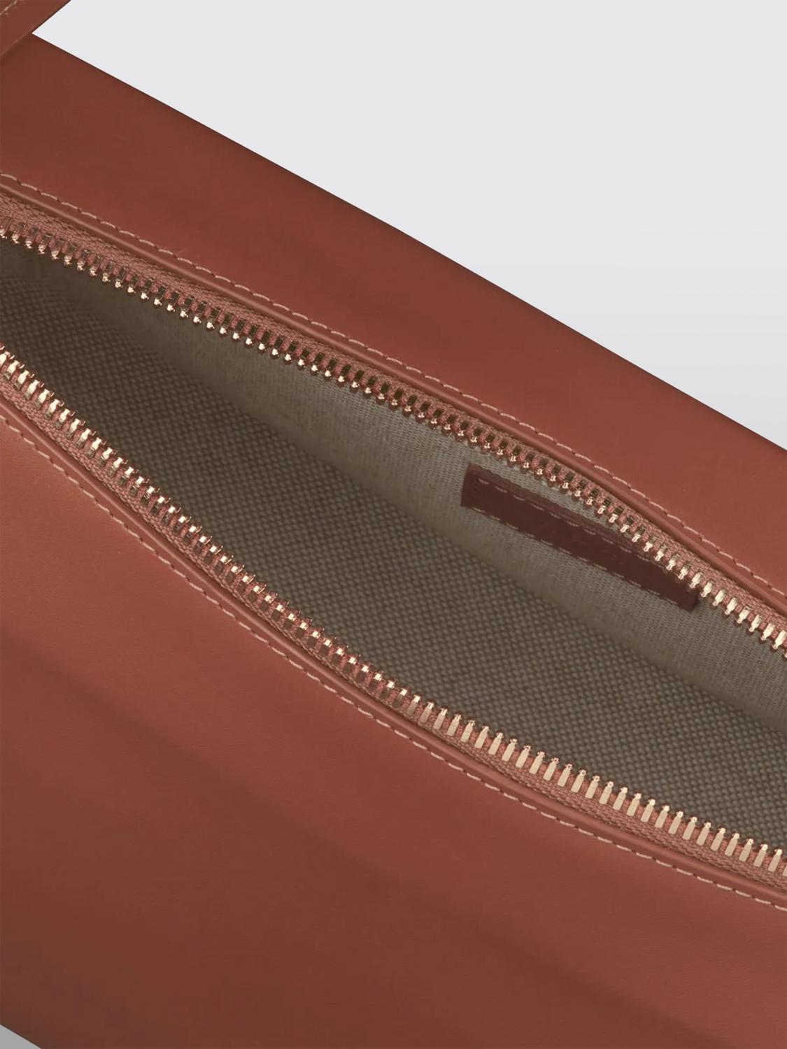 A.P.C. BORSA A SPALLA: Borsa Virginie A.P.C. in pelle liscia, Cuoio - Img 3