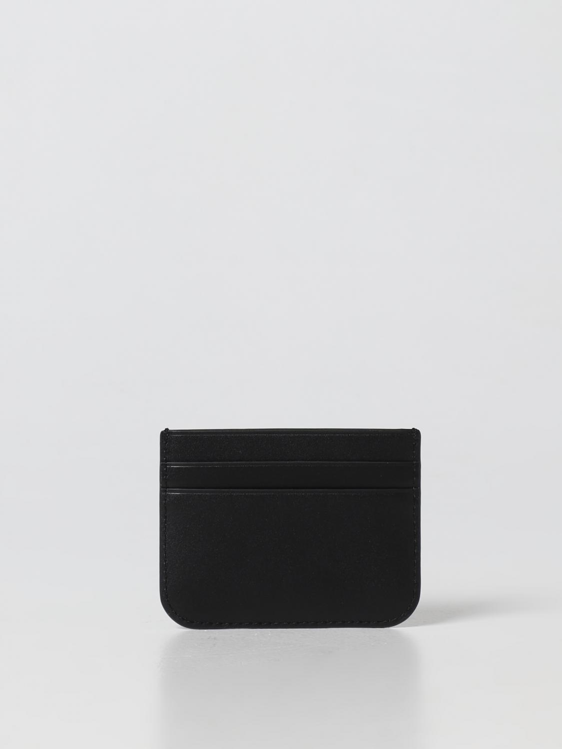 TORY BURCH WALLET: Tory Burch Eleanor credit card holder in smooth leather, Black - Img 2