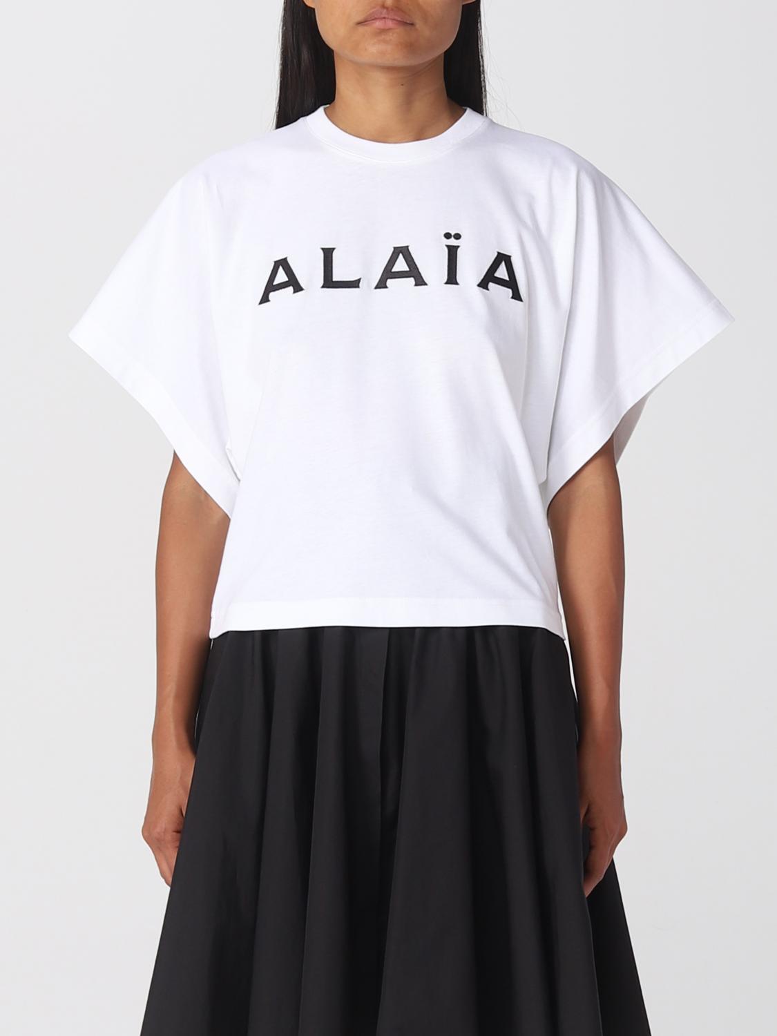 ALAÏA: T-shirt woman - White | Alaïa t-shirt AA9H02914J010
