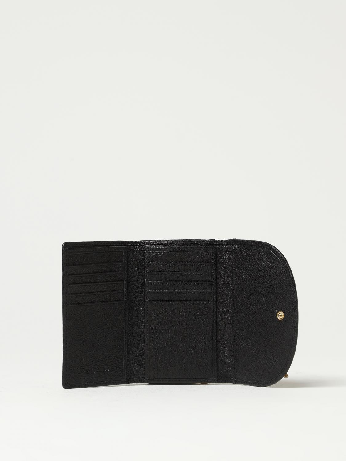 SEE BY CHLOÉ BORSA A MANO: Portafoglio Hana See by Chloé in pelle con anello e charm, Nero - Img 2