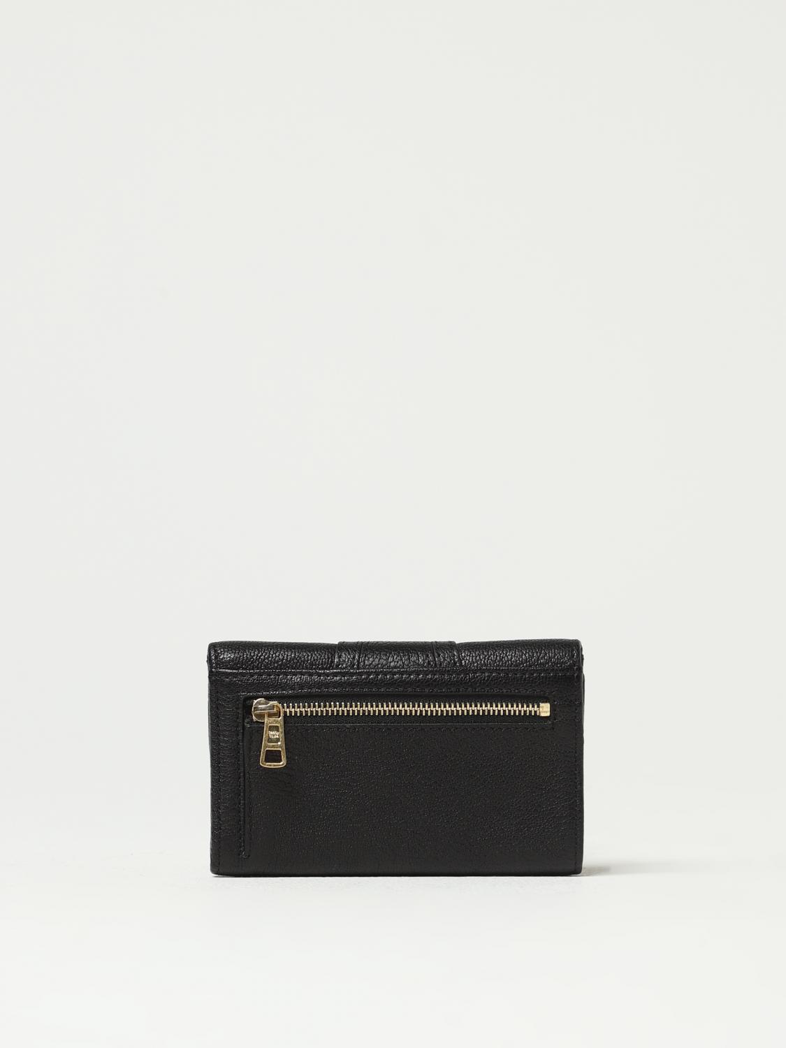 SEE BY CHLOÉ BORSA A MANO: Portafoglio Hana See by Chloé in pelle con anello e charm, Nero - Img 3