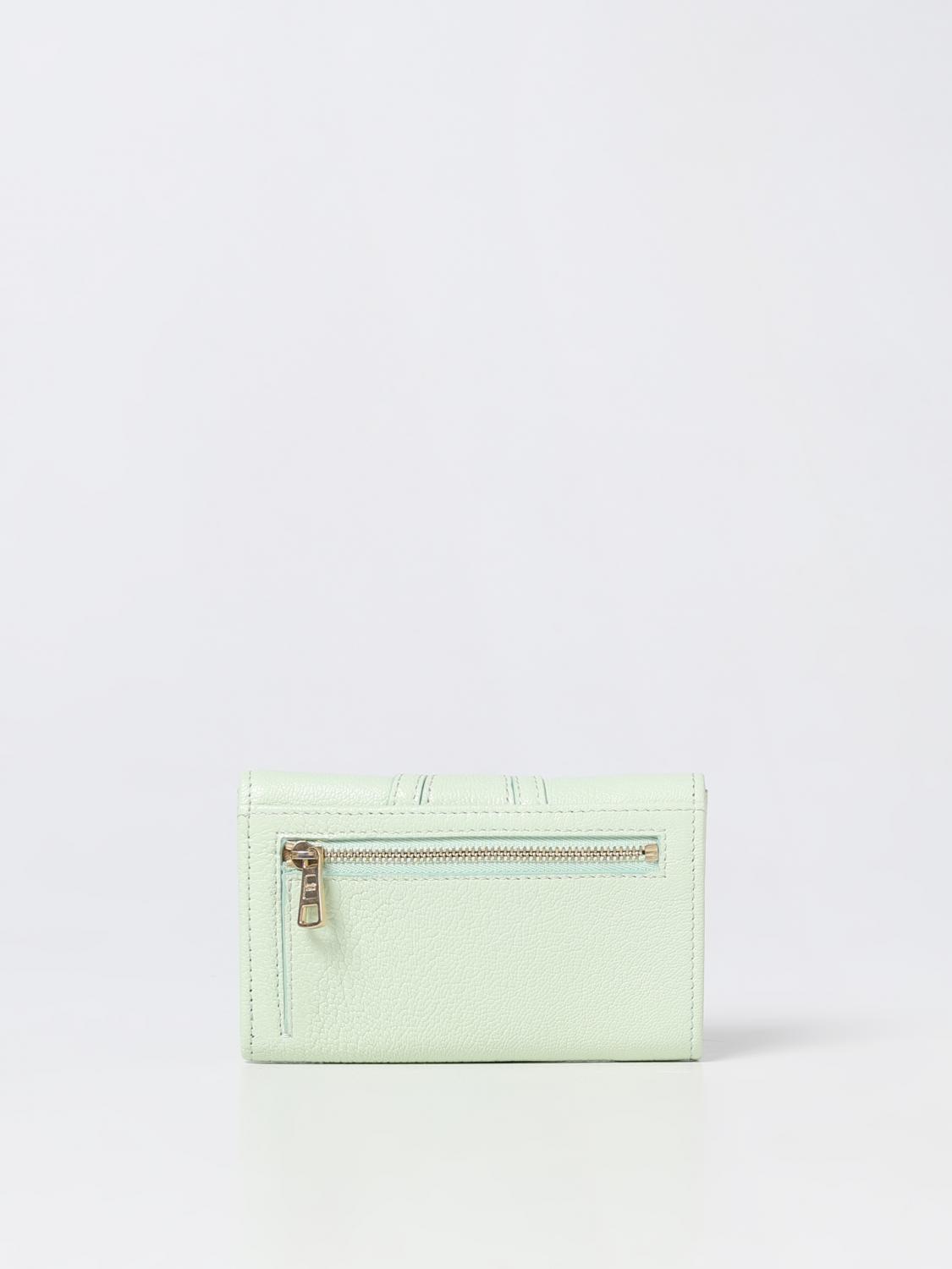 SEE BY CHLOÉ BORSA A MANO: Portafoglio Hana See by Chloé in pelle con anello e charm, Verde - Img 3