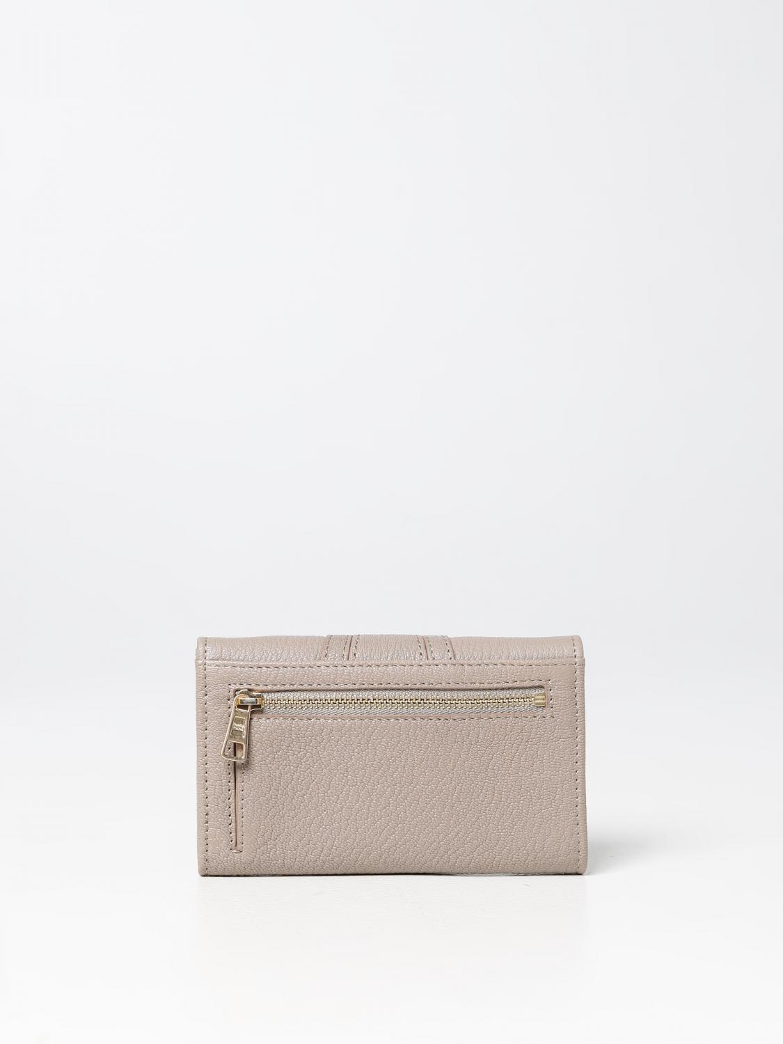 SEE BY CHLOÉ BORSA A MANO: Portafoglio Hana See by Chloé in pelle con anello e charm, Grigio - Img 3