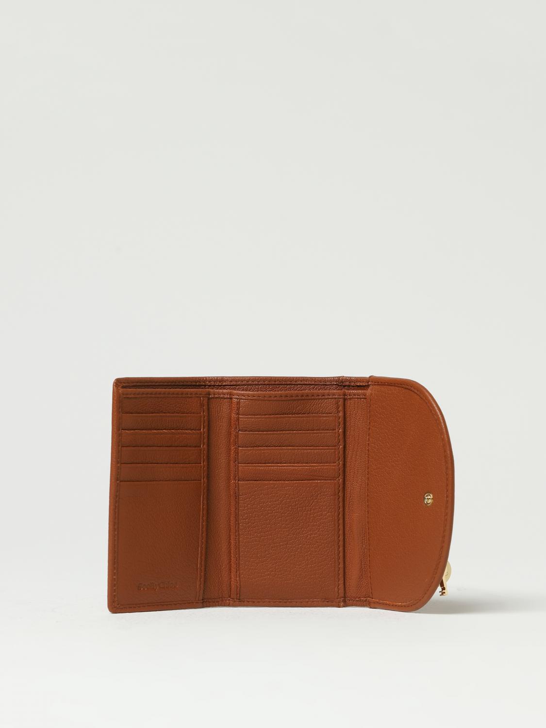 SEE BY CHLOÉ BORSA A MANO: Portafoglio Hana See by Chloé in pelle con anello e charm, Marrone - Img 2