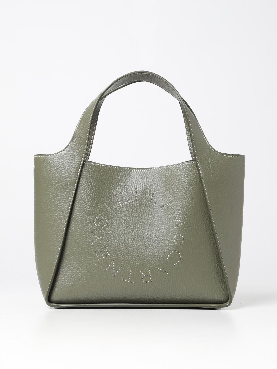 STELLA MCCARTNEY: bag in grained synthetic leather - Military