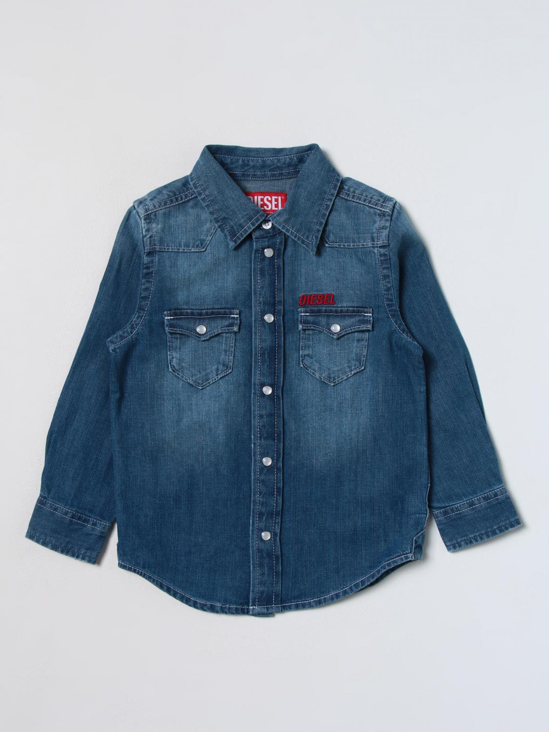 DIESEL CAMISA: Camisa niños Diesel, Denim - Img 1