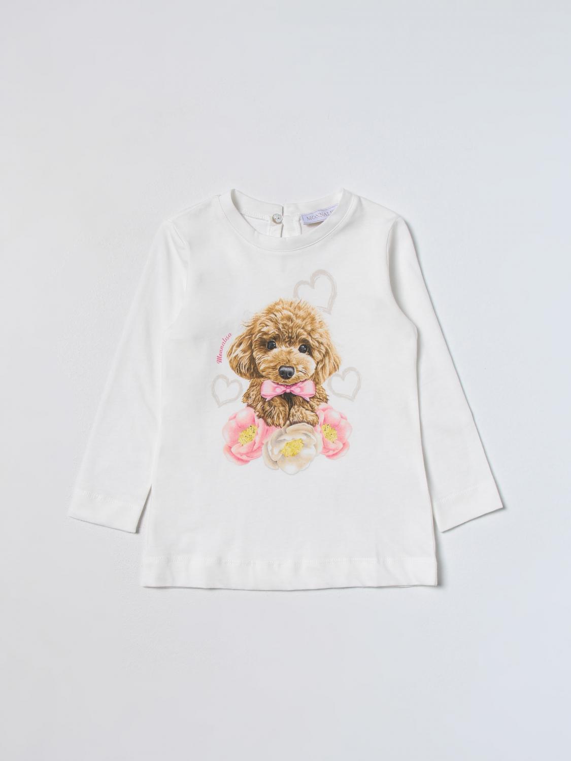 MONNALISA CAMISETA: Camisetas niños Monnalisa, Nata - Img 1