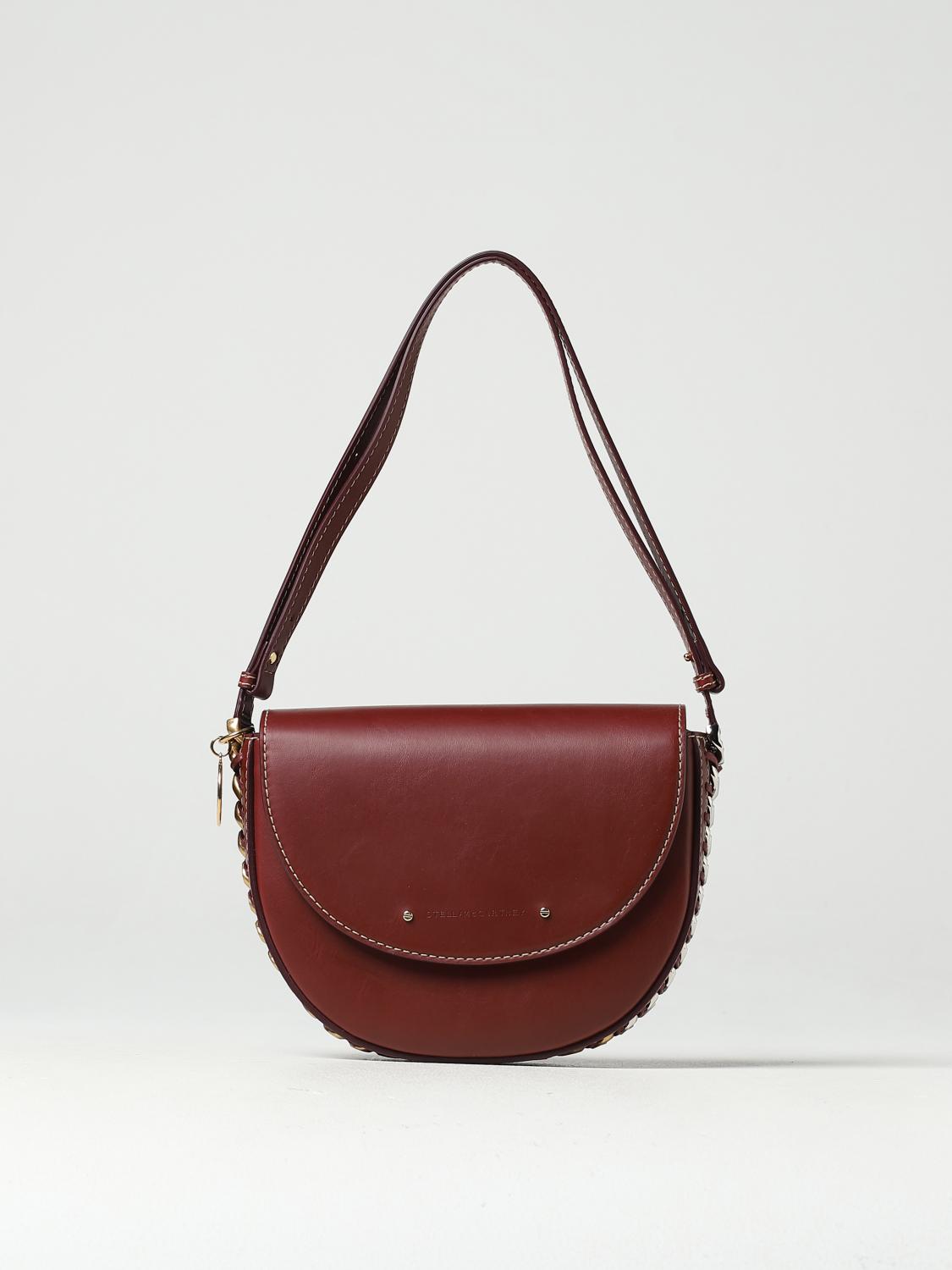 STELLA MCCARTNEY BORSA MINI: Borsa Flap Stella McCartney in pelle sintetica, Marrone - Img 1
