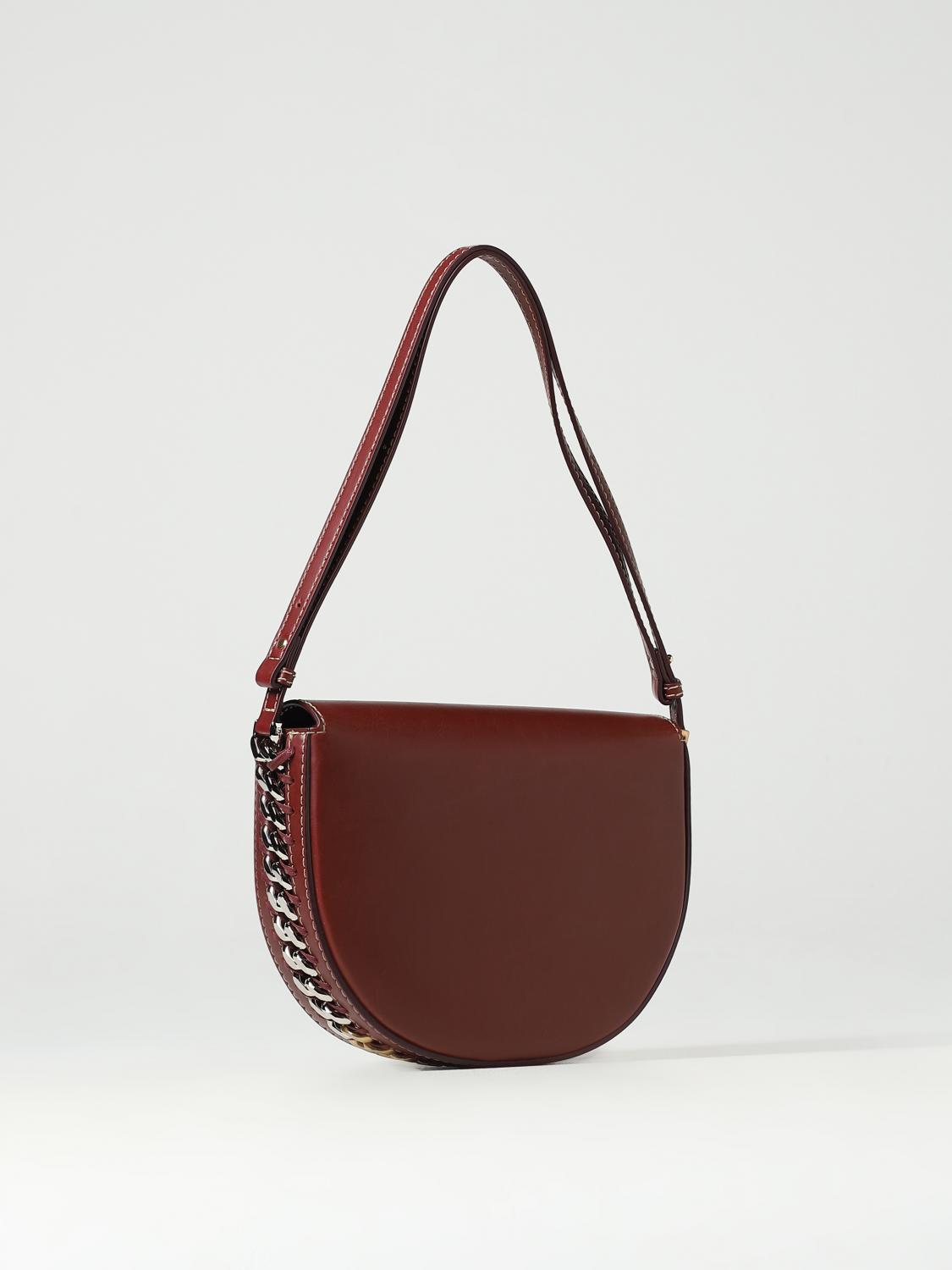STELLA MCCARTNEY BORSA MINI: Borsa Flap Stella McCartney in pelle sintetica, Marrone - Img 3