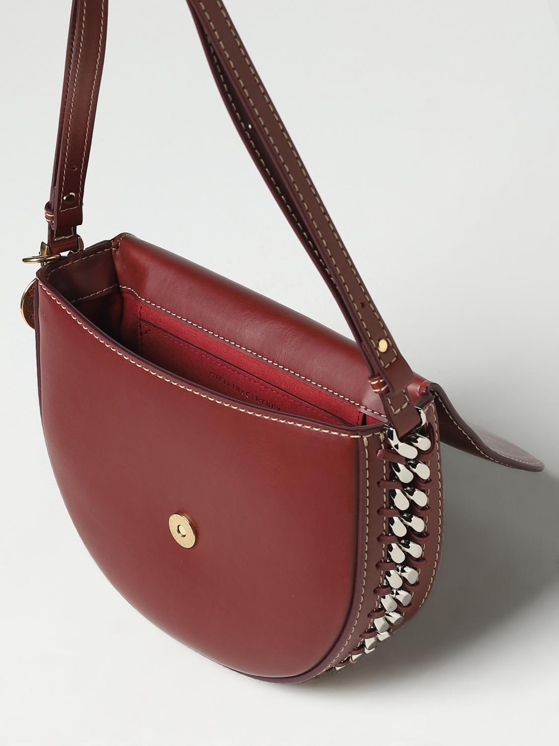 STELLA MCCARTNEY BORSA MINI: Borsa Flap Stella McCartney in pelle sintetica, Marrone - Img 5