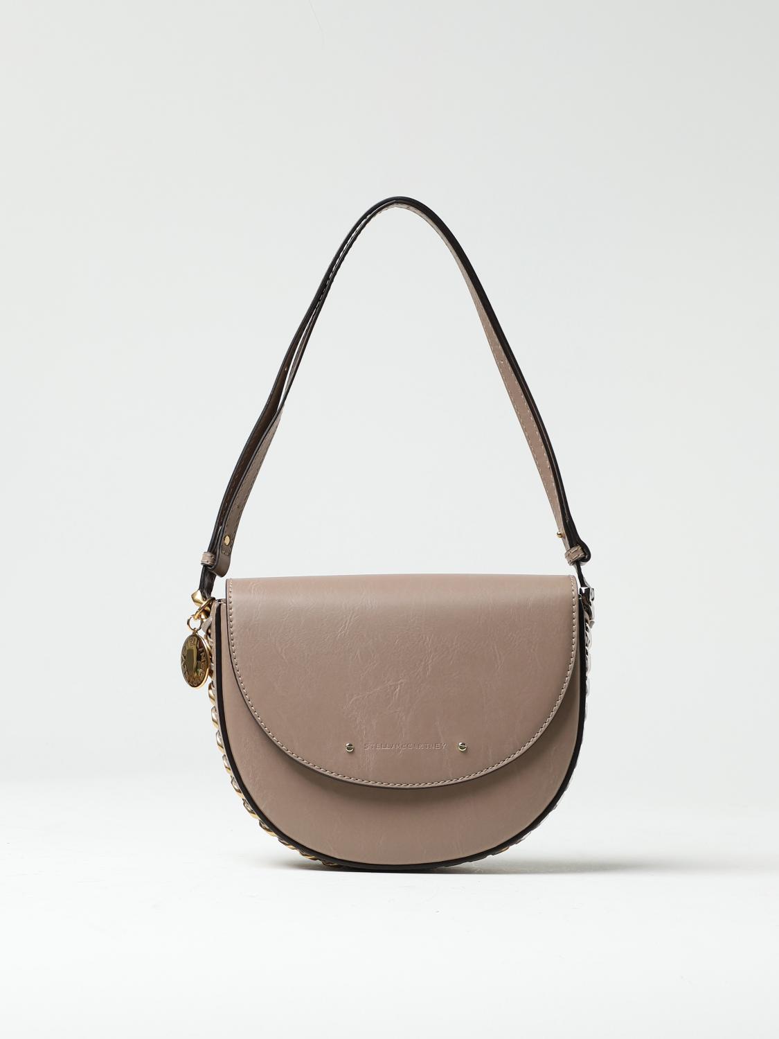 STELLA MCCARTNEY BORSA MINI: Borsa Flap Stella McCartney in pelle sintetica, Sabbia - Img 1