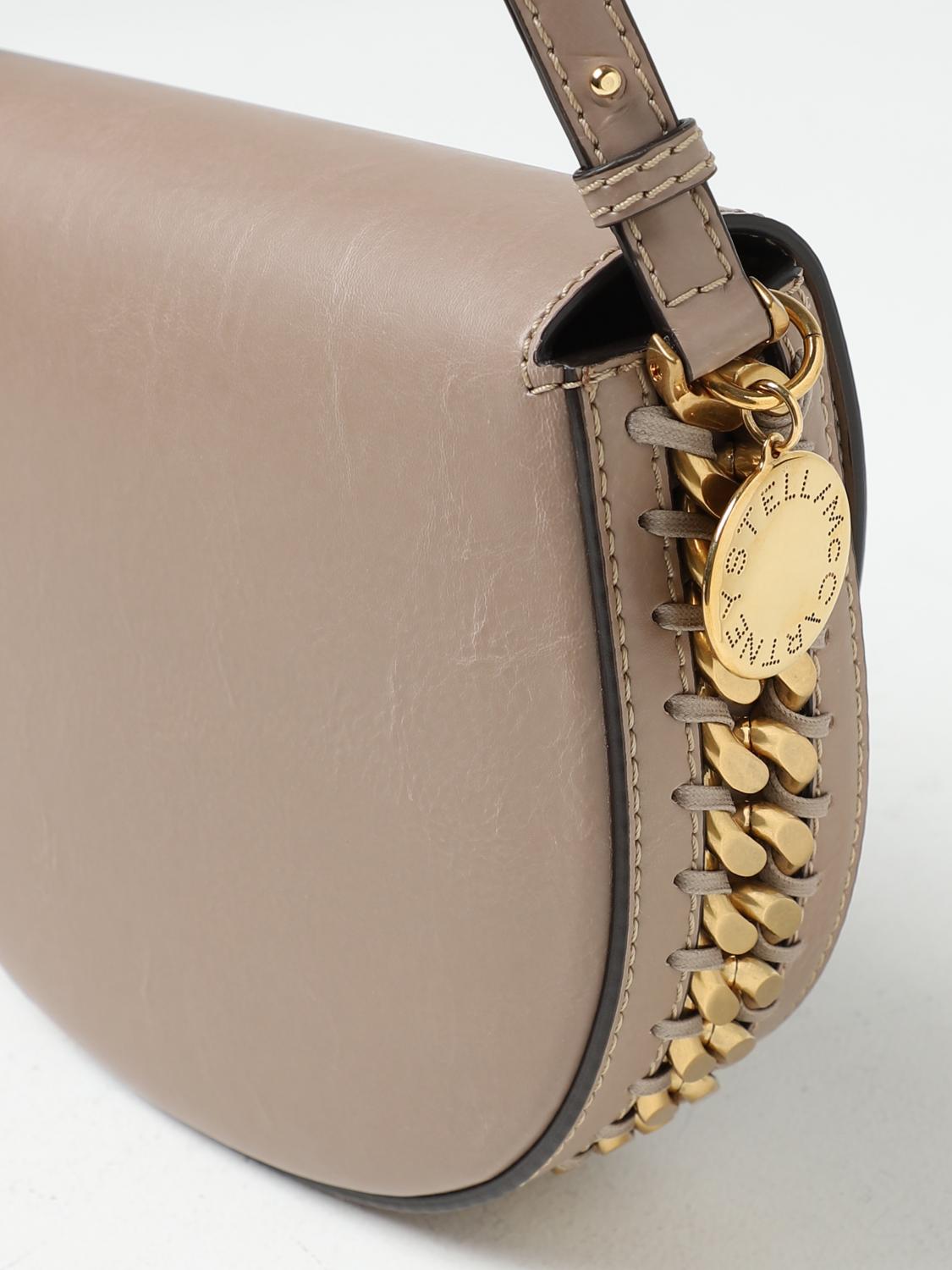 STELLA MCCARTNEY BORSA MINI: Borsa Flap Stella McCartney in pelle sintetica, Sabbia - Img 3