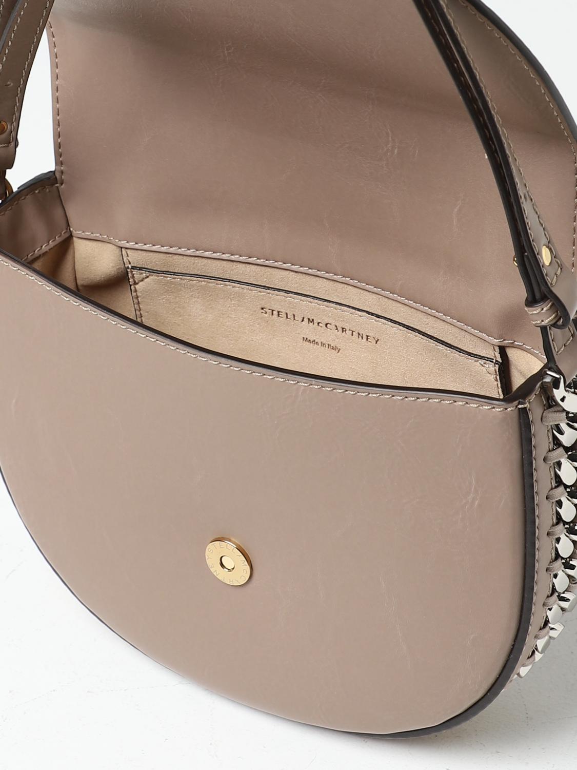 STELLA MCCARTNEY BORSA MINI: Borsa Flap Stella McCartney in pelle sintetica, Sabbia - Img 4