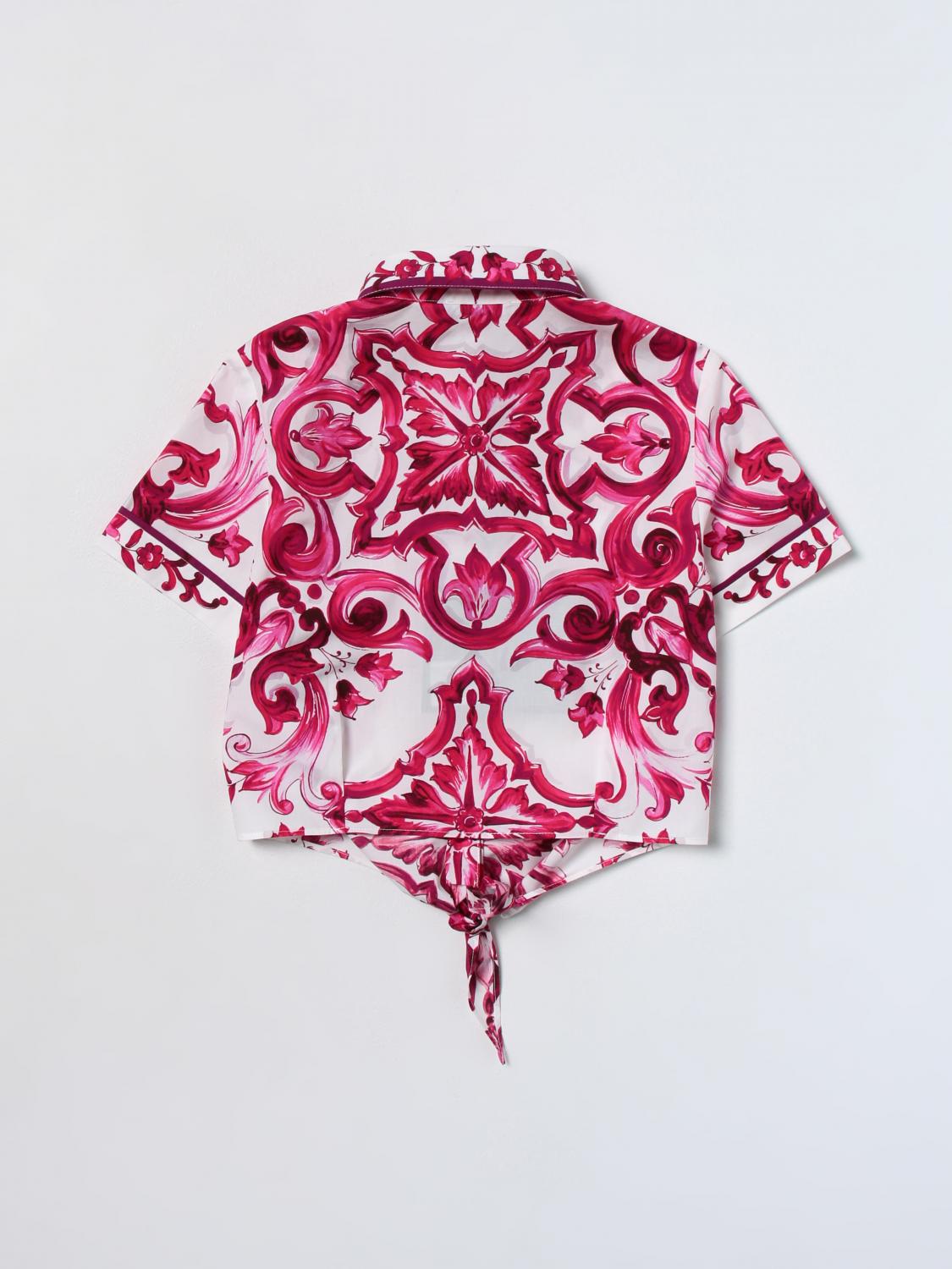 DOLCE & GABBANA CAMISA: Camisa niños Dolce & Gabbana, Fucsia - Img 2