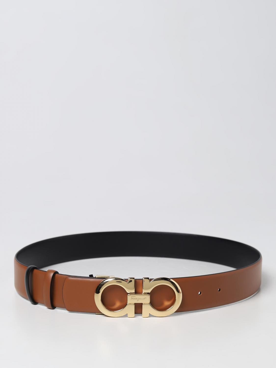 FERRAGAMO レディース カジュアルベルト 23A564 0674471 Salvatore Ferragamo Gancini Women's Reversible Belt 23A564