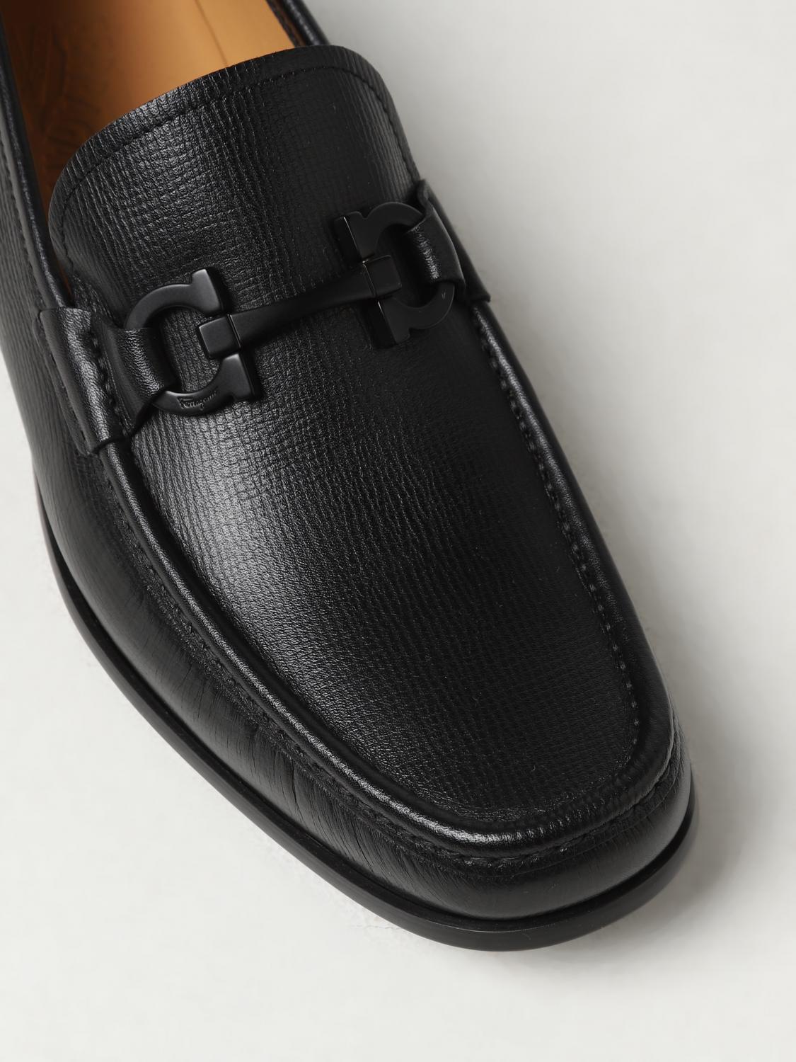 Ferragamo leather loafers with horsebit - Black | 029457  display picture 3