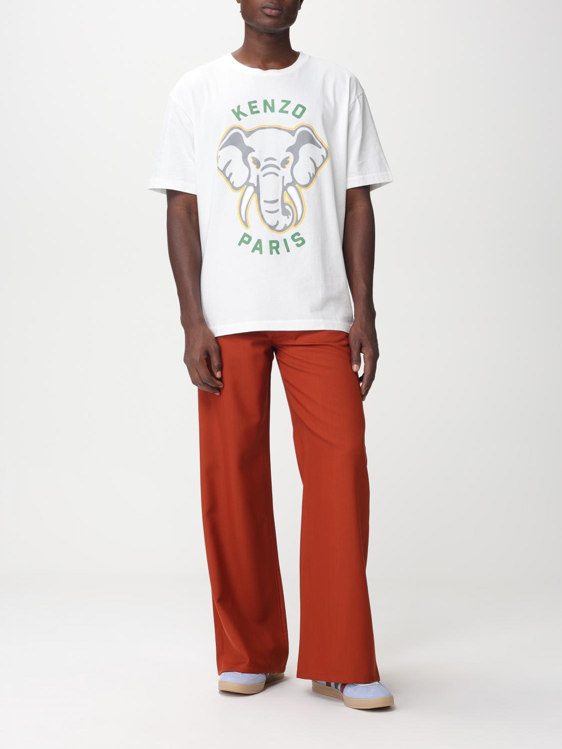Kenzo Varsity Jungle Elephant cotton t-shirt - White