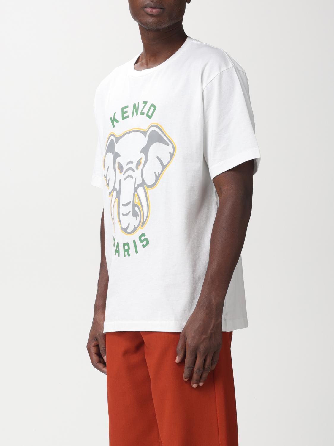 Kenzo Varsity Jungle Elephant cotton t-shirt - White