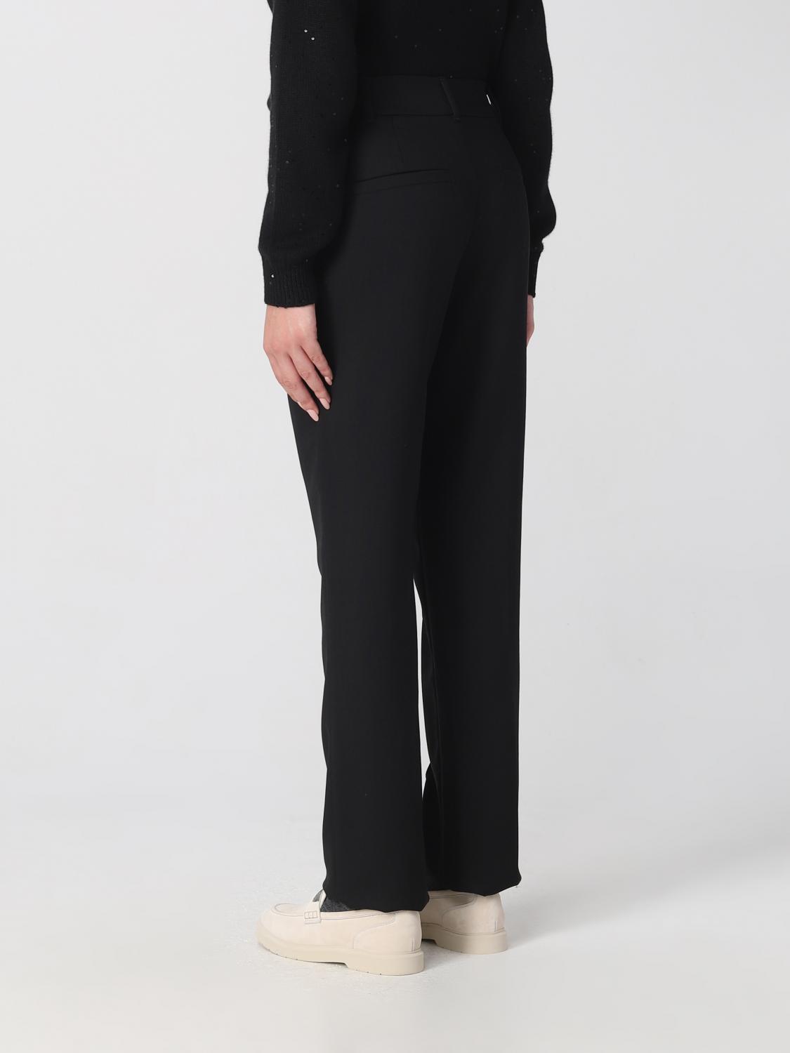 パンツ BRUNELLO CUCINELLI Woman Pants Black MP549P8356 C101 Brunello Cucinelli Outlet: pants in wool blend - Black