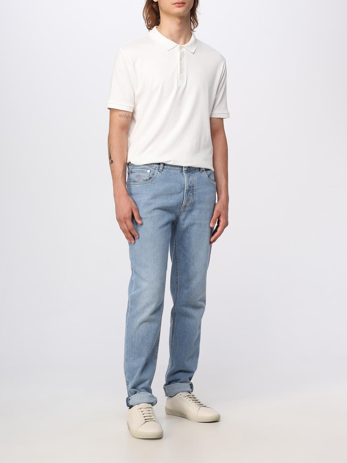 BRUNELLO CUCINELLI JEANS: Jeans Brunello Cucinelli in denim washed, Blue - Img 2