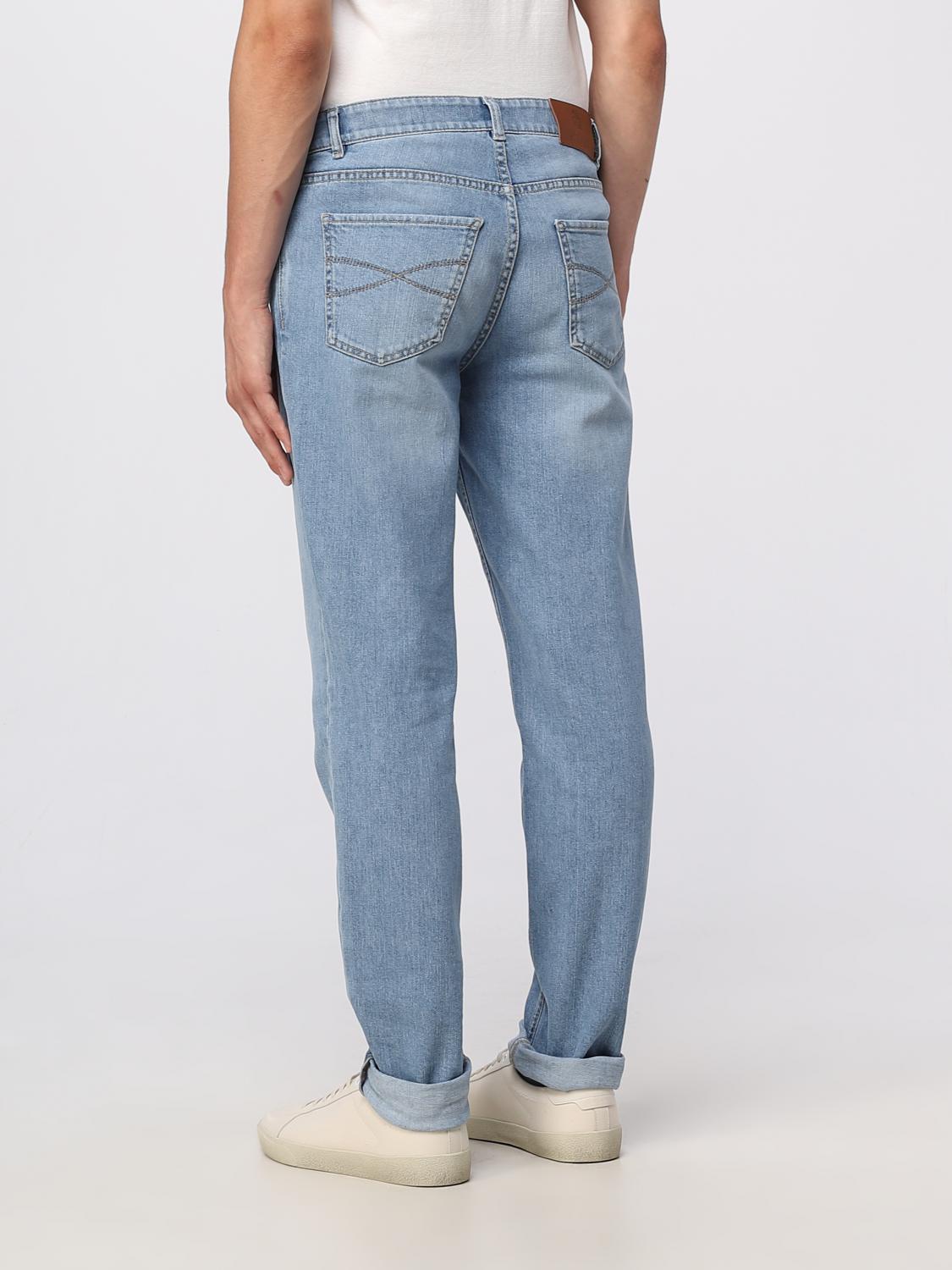 BRUNELLO CUCINELLI JEANS: Jeans Brunello Cucinelli in denim washed, Blue - Img 3