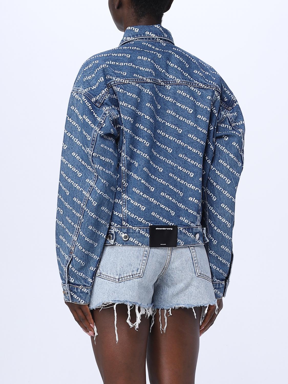 ALEXANDER WANG 재킷: 재킷 여성 Alexander Wang, 데님 - Img 3