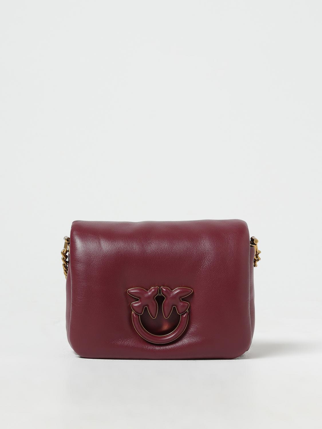 PINKO BORSA MINI: Borsa Love Click Baby Puff Pinko in nappa, Viola - Img 1