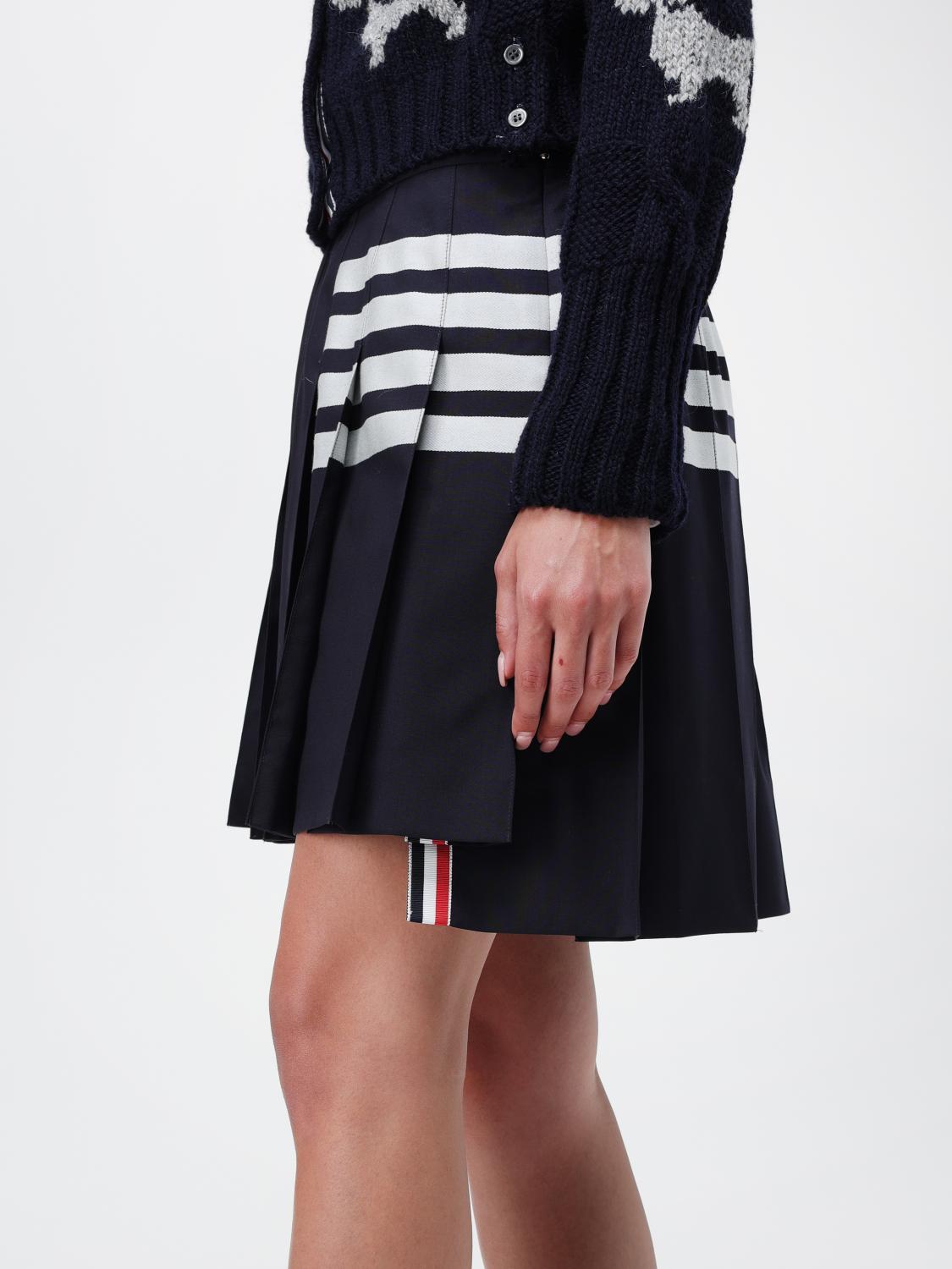 THOM BROWNE FALDA: Falda mujer Thom Browne, Azul Oscuro - Img 5