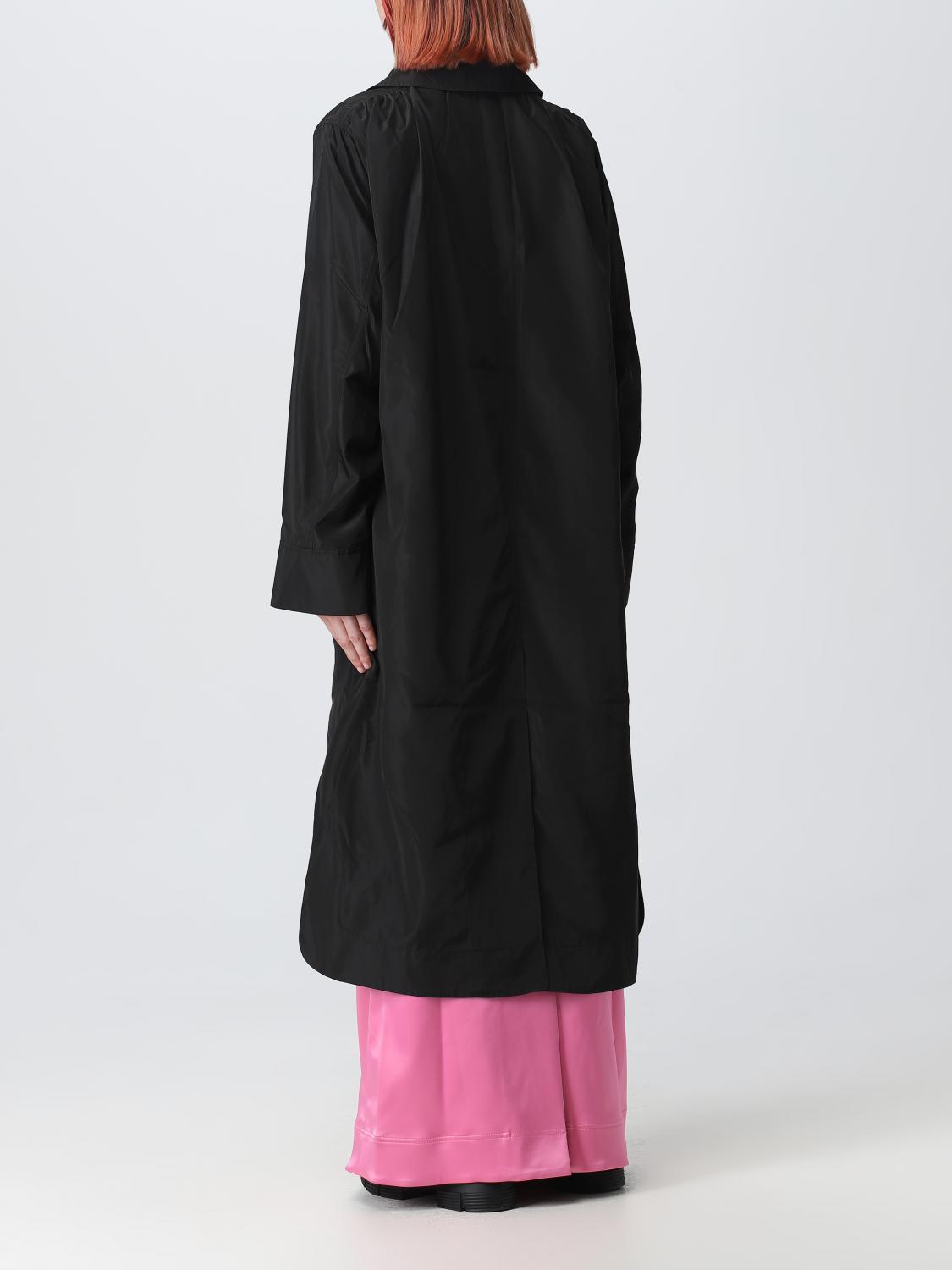 GANNI COAT: Ganni jacket in recycled nylon, Black - Img 3