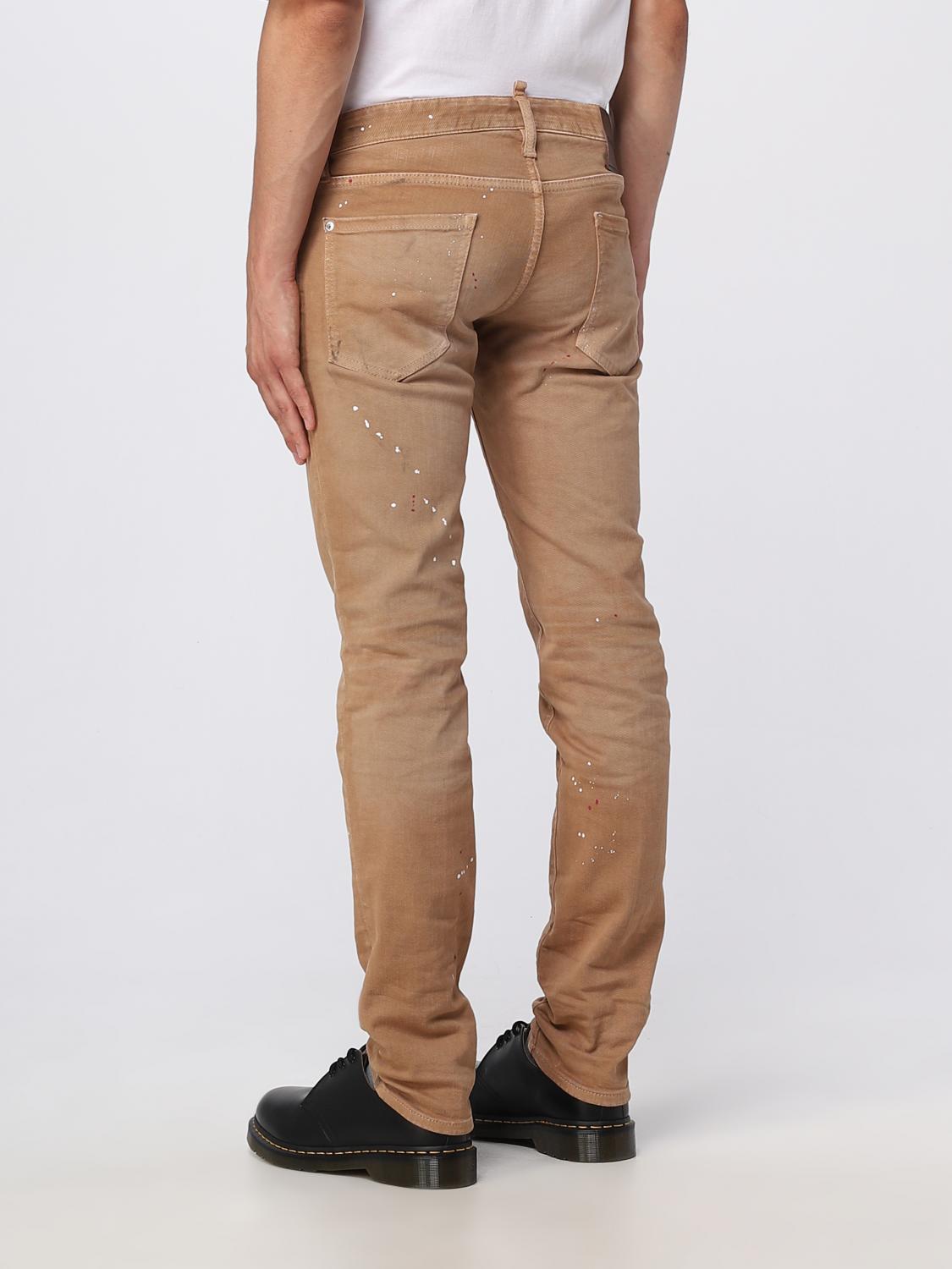 DSQUARED2 JEANS: Jeans hombre Dsquared2, Marrón - Img 3