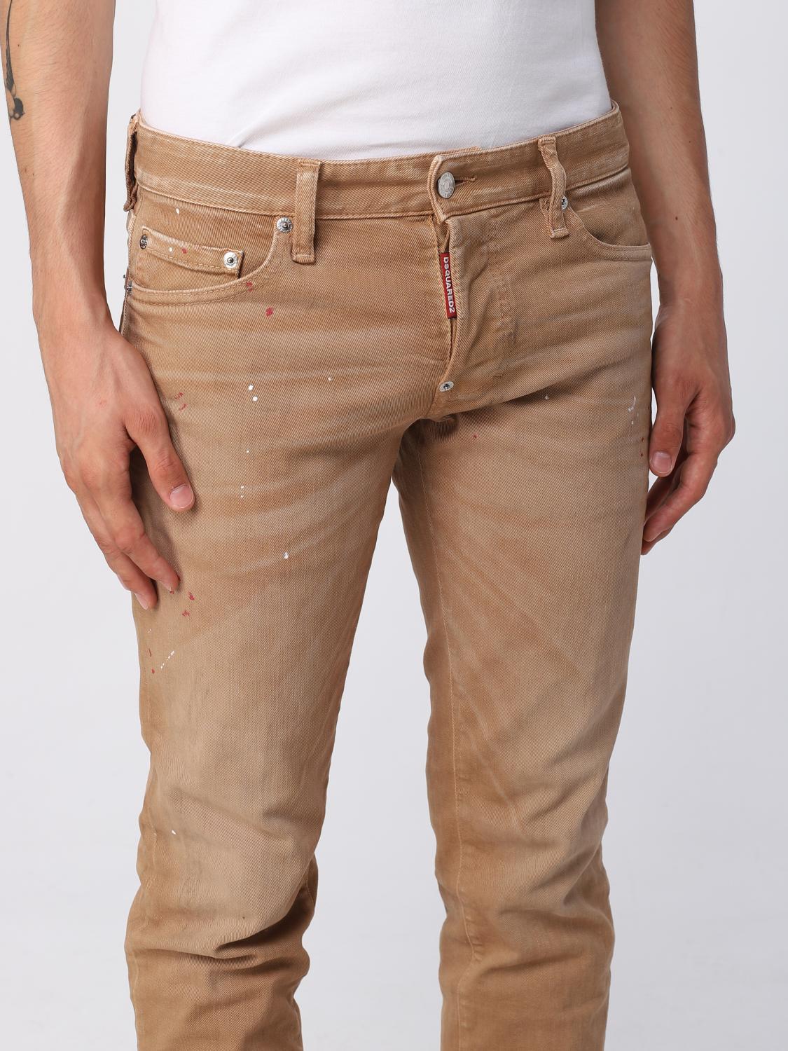 DSQUARED2 JEANS: Jeans hombre Dsquared2, Marrón - Img 4