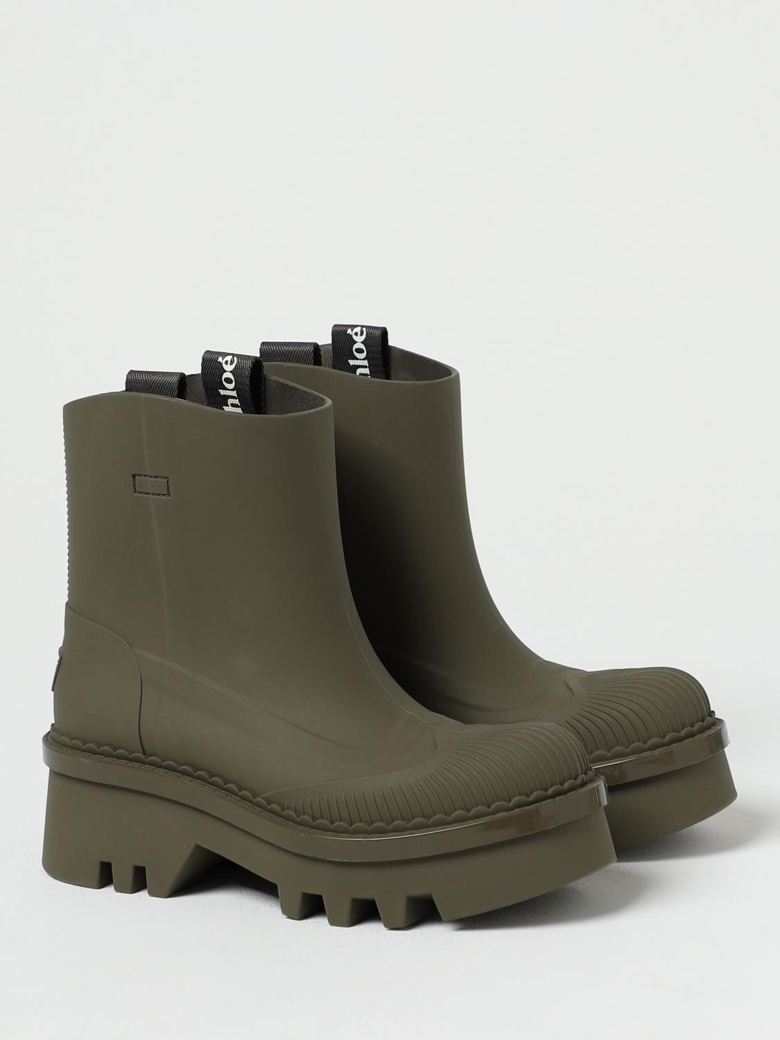 CHLOÉ FLACHE STIEFELETTEN: Stiefel damen ChloÉ, Grün - Img 2
